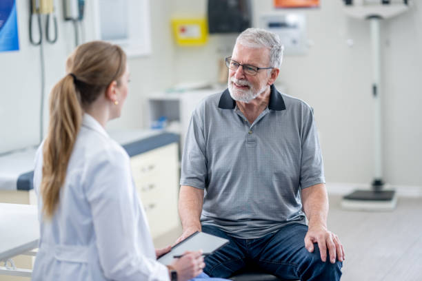 Doctor and Patient Consultation with Patient in View